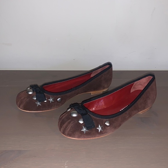 Marc by Marc Jacobs Maroon Suede Flats - Women’s Size 37 - Picture 2 of 9